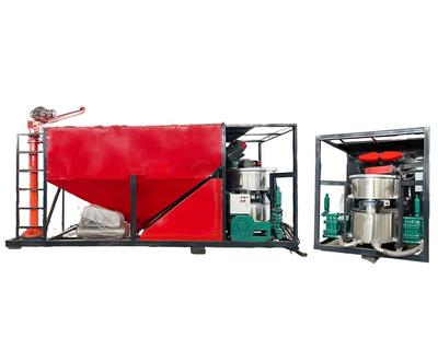 移动式智能搅拌压浆工作站